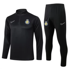Al Nassr FC Træningssæt 2024-25 - 1-4 Zip Sort