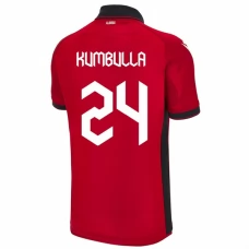 Albanien EM 2024 Kumbulla 24 Hjemmebanetrøje Fodboldsæt