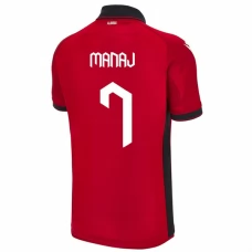 Albanien EM 2024 Manaj 7 Hjemmebanetrøje Fodboldsæt