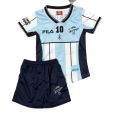 Argentina Børn Maradona 10 Hjemmebanetrøje Retro 2001 Fodboldsæt