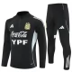 Argentina Børn Træningssæt 2025-26 - 1-4 Zip Sort