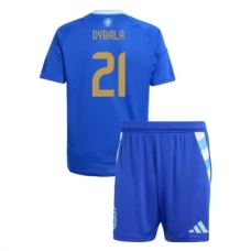Argentina Copa América 2024 Børn Dybala 21 Udebanetrøje Fodboldsæt