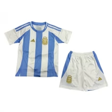 Argentina Copa América 2024 Børn Hjemmebanetrøje Fodboldsæt