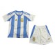 Argentina Copa América 2024 Børn Hjemmebanetrøje Fodboldsæt