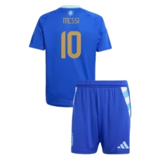 Argentina Copa América 2024 Børn Messi 10 Udebanetrøje Fodboldsæt