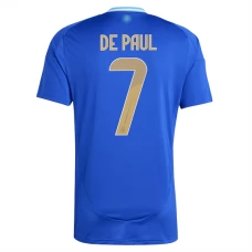 Argentina Copa América 2024 De Paul 7 Udebanetrøje Fodboldsæt