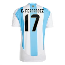 Argentina Copa América 2024 E.Fernandez 17 Hjemmebanetrøje Fodboldsæt