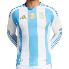 Argentina Copa América 2024 Hjemmebanetrøje Fodboldsæt Langærmet