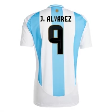 Argentina Copa América 2024 J.Alvarez 9 Hjemmebanetrøje Fodboldsæt