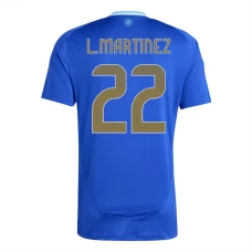Argentina Copa América 2024 L.Martinez 22 Udebanetrøje Fodboldsæt