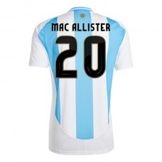 Argentina Copa América 2024 Mac Allister 20 Hjemmebanetrøje Fodboldsæt