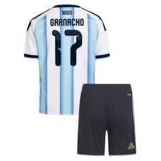 Argentina Garnacho 17 VM Hjemmebanetrøje 2026 Børn