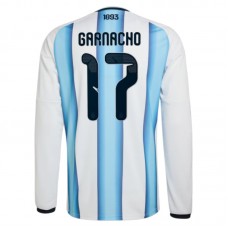 Argentina Garnacho 17 VM Hjemmebanetrøje 2026 Langærmet