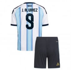 Argentina J.Alvarez 9 VM Hjemmebanetrøje 2026 Børn