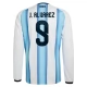 Argentina J.Alvarez 9 VM Hjemmebanetrøje 2026 Langærmet