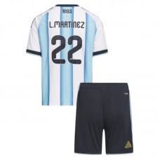 Argentina L.Martinez 22 VM Hjemmebanetrøje 2026 Børn
