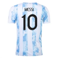 Argentina Landsholdstrøje 2021 Lionel Messi 10 Hjemmebanetrøje