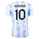 Argentina Landsholdstrøje 2021 Maradona 10 Hjemmebanetrøje