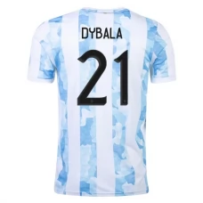 Argentina Landsholdstrøje 2021 Paulo Dybala 21 Hjemmebanetrøje