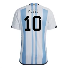 Argentina Landsholdstrøje 2022 Lionel Messi 10 Hjemmebanetrøje