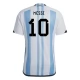 Argentina Landsholdstrøje 2022 Lionel Messi 10 Hjemmebanetrøje