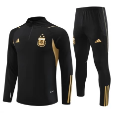 Argentina Træningssæt Børn 2023-24 - 1-4 Zip Sort