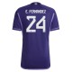 Argentina VM 2022 E.Fernandez 24 Udebanetrøje Fodboldsæt