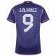 Argentina VM 2022 J.Alvarez 9 Udebanetrøje Fodboldsæt