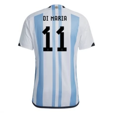 Argentina VM Trøje 2022 Ángel Di María 11 Hjemmebanetrøje