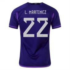 Argentina VM Trøje 2022 L. Martinez 22 Udebanetrøje
