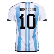 Argentina VM Trøje 2022 Maradona 10 Hjemmebanetrøje