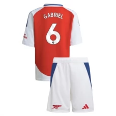 Arsenal Børn Gabriel 6 Hjemmebanetrøje 2024-25 Fodboldsæt
