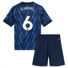 Arsenal Børn Gabriel 6 Udebanetrøje 2025-26 Fodboldsæt