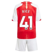 Arsenal Børn Rice 41 Hjemmebanetrøje 2023-24 Fodboldsæt