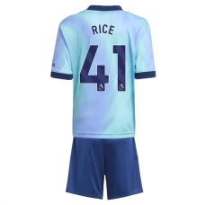 Arsenal Børn Rice 41 Tredjetrøje 2024-25 Fodboldsæt