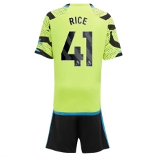 Arsenal Børn Rice 41 Udebanetrøje 2023-24 Fodboldsæt