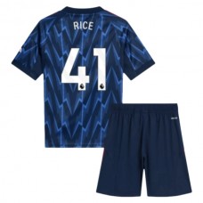 Arsenal Børn Rice 41 Udebanetrøje 2025-26 Fodboldsæt