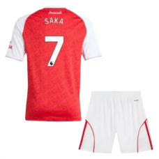 Arsenal Børn Saka 7 Hjemmebanetrøje 2025-26 Fodboldsæt