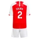 Arsenal Børn Saliba 2 Hjemmebanetrøje 2023-24 Fodboldsæt