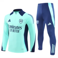 Arsenal Børn Træningssæt 2024-25 - 1-4 Zip Blå