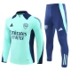Arsenal Børn Træningssæt 2024-25 - 1-4 Zip Blå
