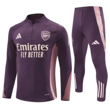 Arsenal Børn Træningssæt 2024-25 - 1-4 Zip Lilla