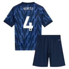 Arsenal Børn White 4 Udebanetrøje 2025-26 Fodboldsæt