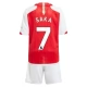 Arsenal Fodboldsæt Børn 2023-24 Bukayo Saka 7 Hjemmebanetrøje