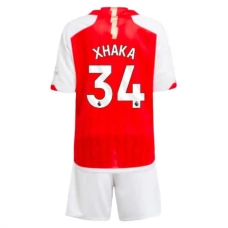 Arsenal Fodboldsæt Børn 2023-24 Granit Xhaka 34 Hjemmebanetrøje