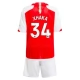 Arsenal Fodboldsæt Børn 2023-24 Granit Xhaka 34 Hjemmebanetrøje
