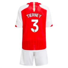 Arsenal Fodboldsæt Børn 2023-24 Tierney 3 Hjemmebanetrøje