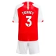 Arsenal Fodboldsæt Børn 2023-24 Tierney 3 Hjemmebanetrøje
