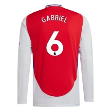 Arsenal Gabriel 6 Hjemmebanetrøje 2024-25 Langærmet Fodboldsæt