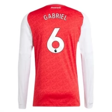 Arsenal Gabriel 6 Hjemmebanetrøje 2025-26 Langærmet Fodboldsæt